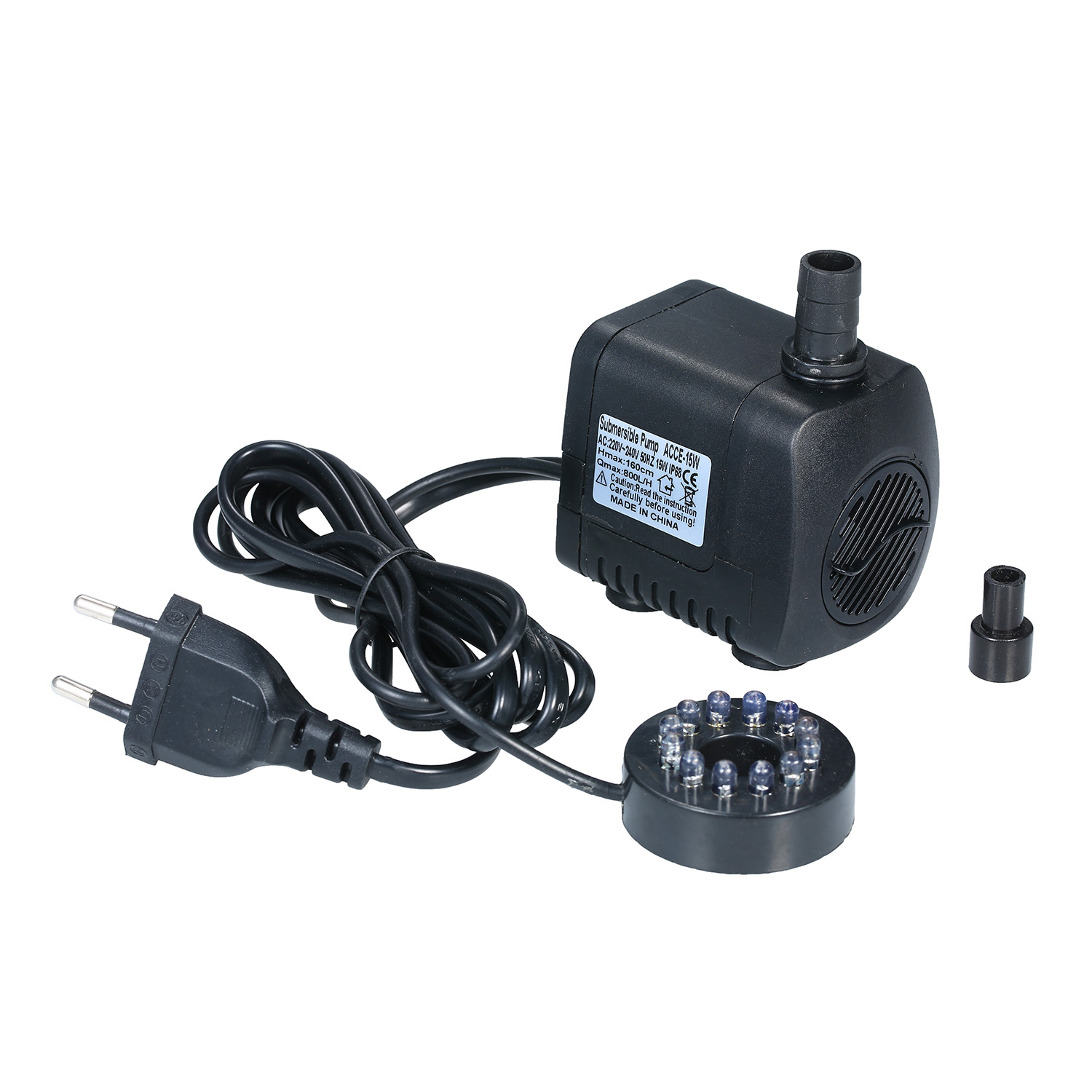 Aquarium Marine Lights - LED ライト水中ポンプ 800L/H 超静音水族館の池プール噴水ポンプ英国プラグ超静音水中ポンプ