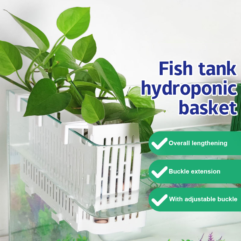 Marine Aquarium - 【F】水槽用吊り下げプランター、水生植物ホルダー、耐熱性、水耕栽培用バスケット、水槽下部用、水生植物用バスケット