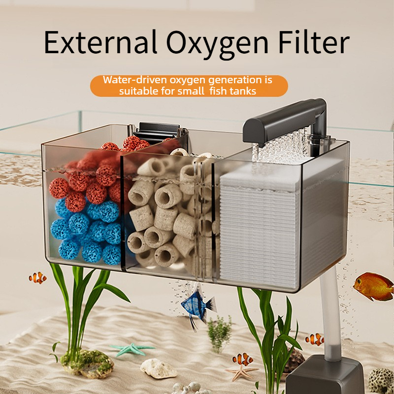 小型水槽用フィルターボックス 静音水循環システム 乾湿分離フ - Reef Tank Filter のレビューと価格