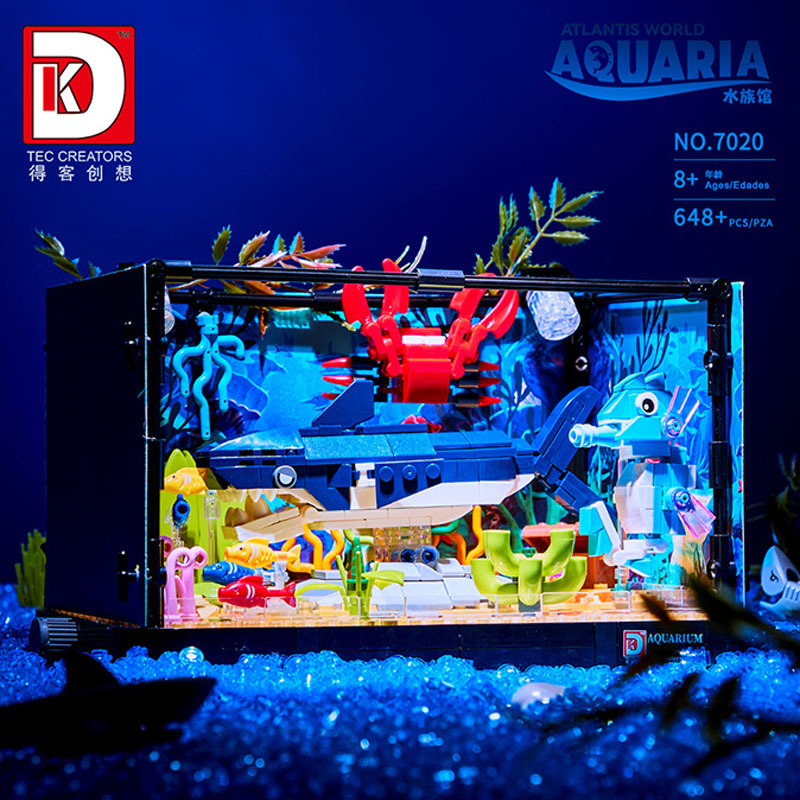 648ピース サメ生態系タンク 組み立てブロック 海洋水族館 - Aquarium Marine World のレビューと価格