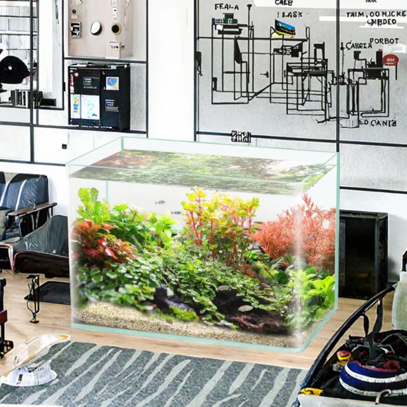 ボックス梱包デスクトップ水槽ウルトラホワイトクリア曲面ガラス - Saltwater Tank のレビューと価格