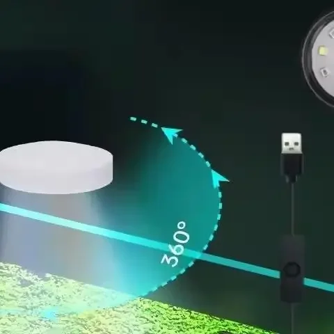 アダプター付き水族館ライト LED クリップオン水槽ライト、 - Aquarium Marine Lights のレビューと価格