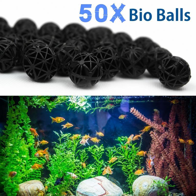 50個入り 16mm アクアリウム用バイオフィルターボール  - Marine Aquarium のレビューと価格