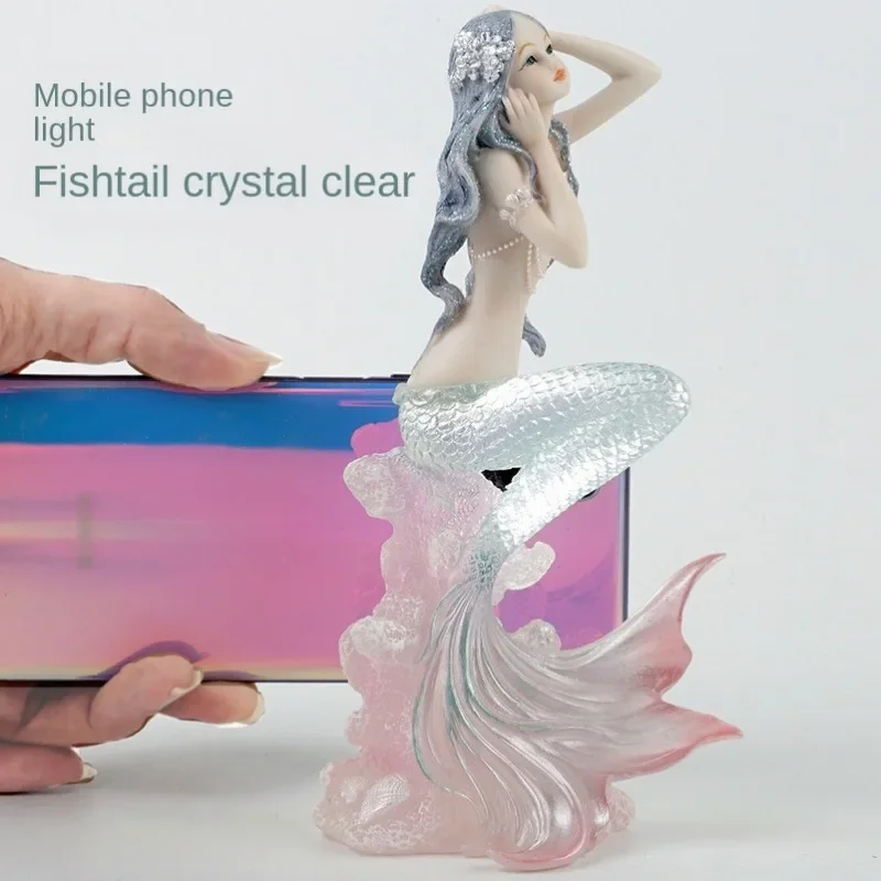絶妙な樹脂マーメイドサンゴ海の波の置物手作り飾り家の車の装飾 - Marine Coral のレビューと価格