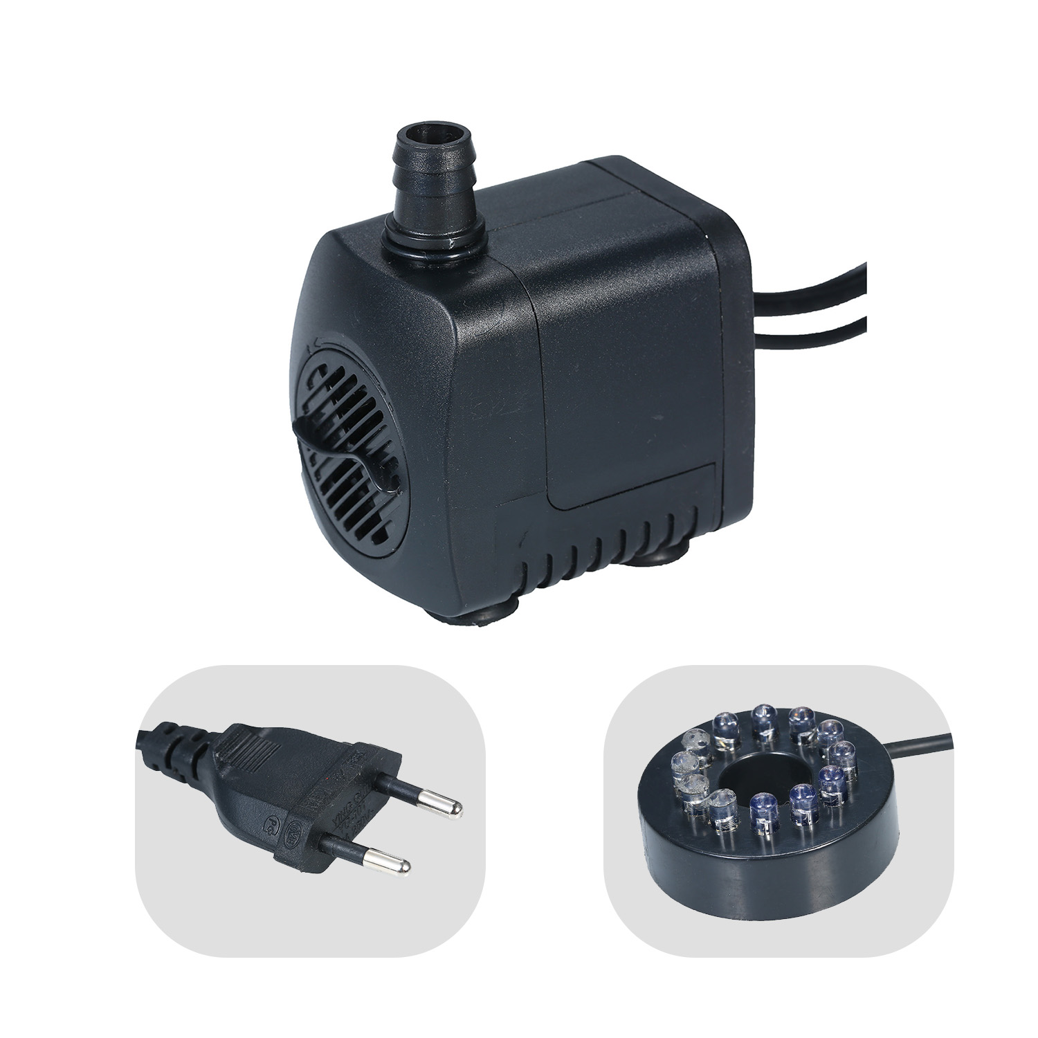 LED ライト水中ポンプ 800L/H 超静音水族館の池プー - Aquarium Marine Lights のレビューと価格