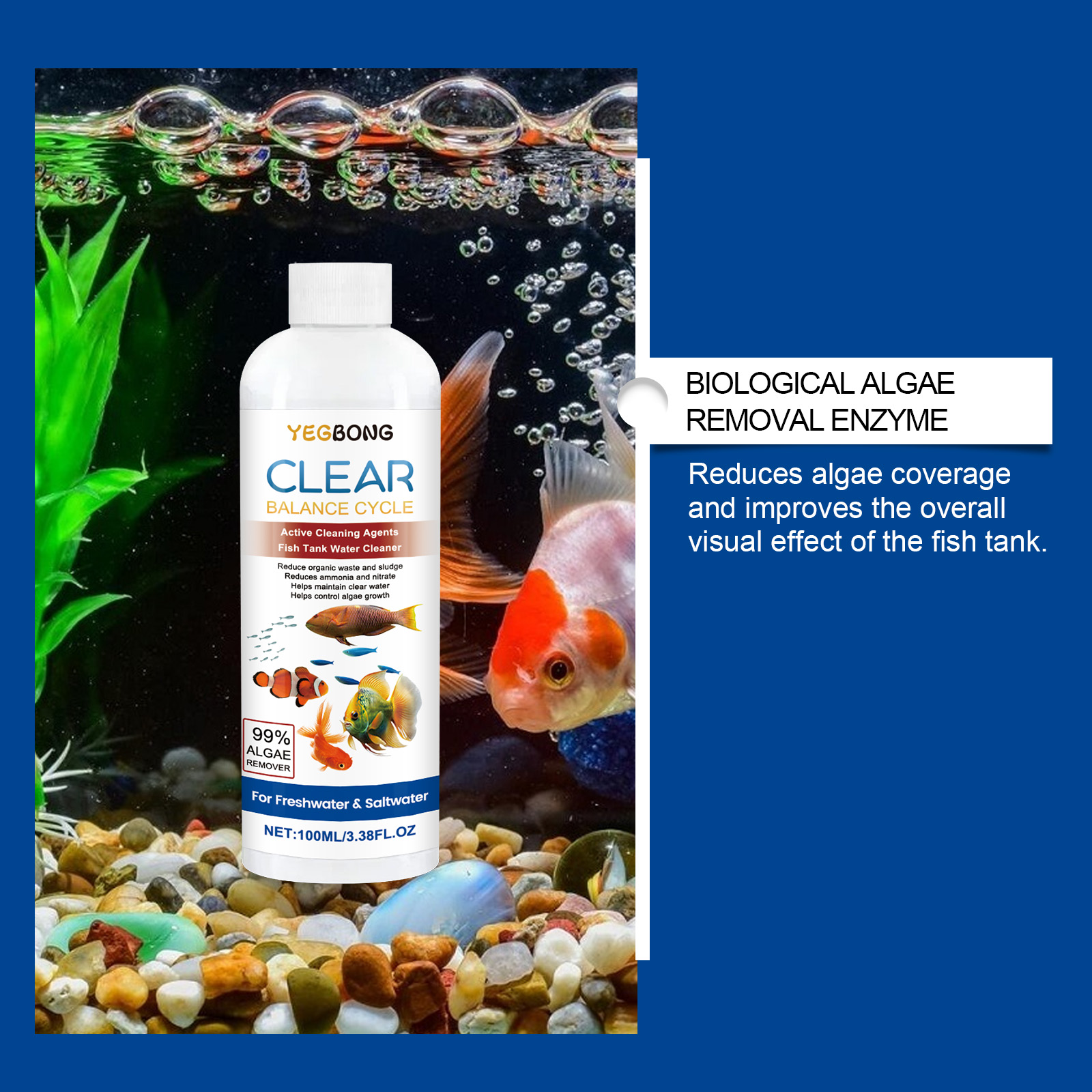水族館の水精製器 100 ミリリットル淡水海水水槽クリーナー - Ocean Aquarium のレビューと価格