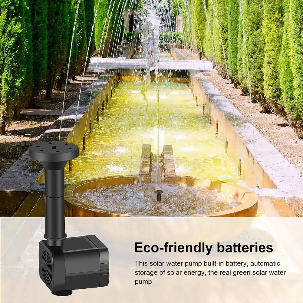 庭用の6つのノズルを備えたソーラー噴水ポンプ,バードバス用の - Marine Aquarium のレビューと価格
