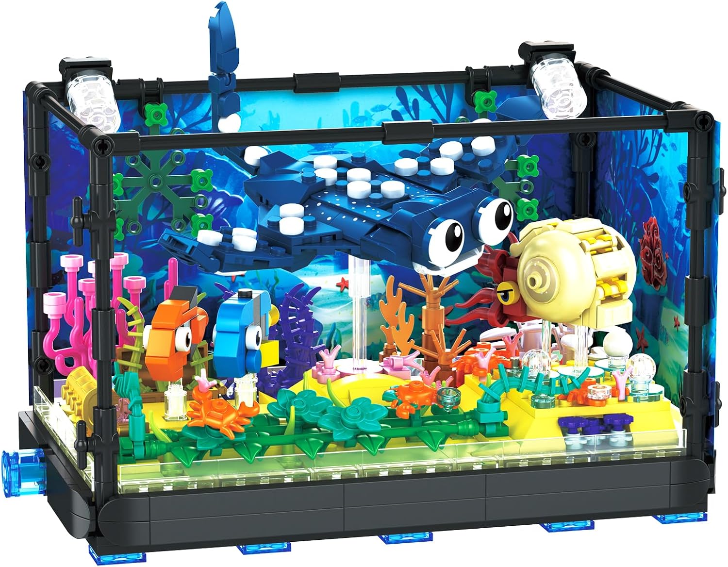 水槽組み立てセット - 海洋水族館おもちゃ、クリスマス、誕生 - Marine Aquarium Cube のレビューと価格