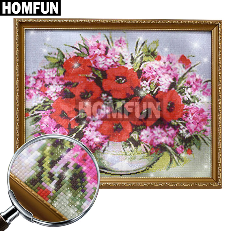 Homfun-ダイヤモンド絵画の正方形/円形,日曜大工,「魚 - Marine Coral のレビューと価格