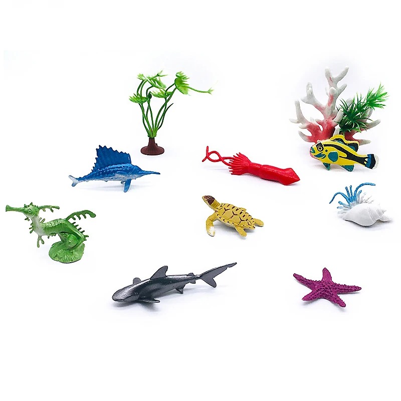 56ピース水中世界モデルセット - ミニ海洋動物、サンゴ、タ - Marine Coral のレビューと価格