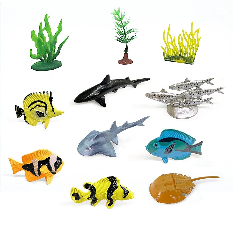 56ピース水中世界モデルセット - ミニ海洋動物、サンゴ、タ - Marine Coral のレビューと価格