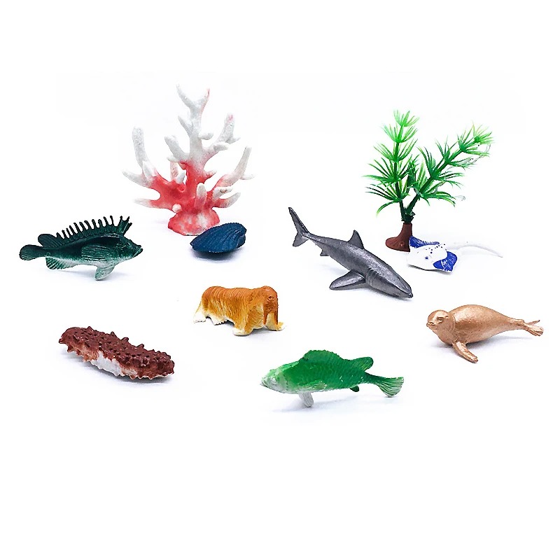 56ピース水中世界モデルセット - ミニ海洋動物、サンゴ、タ - Marine Coral のレビューと価格