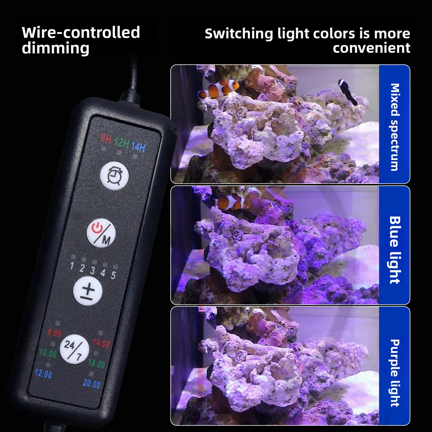 深海用スペクトルインテリジェントコーラルランプ（UV励起蛍光 - Reef Lighting のレビューと価格