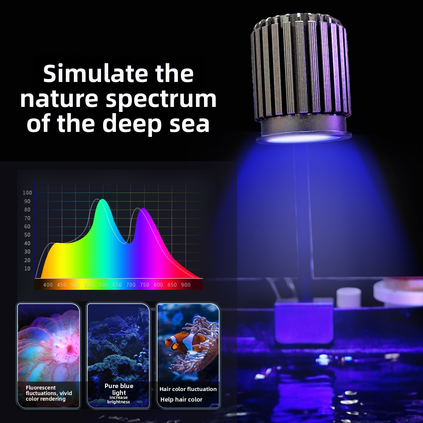 深海用スペクトルインテリジェントコーラルランプ（UV励起蛍光 - Reef Lighting のレビューと価格