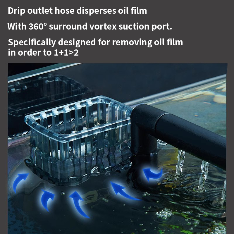 3 ワット水族館表面オイルスキマーフィルターミニミュート自動 - Reef Tank Filter のレビューと価格