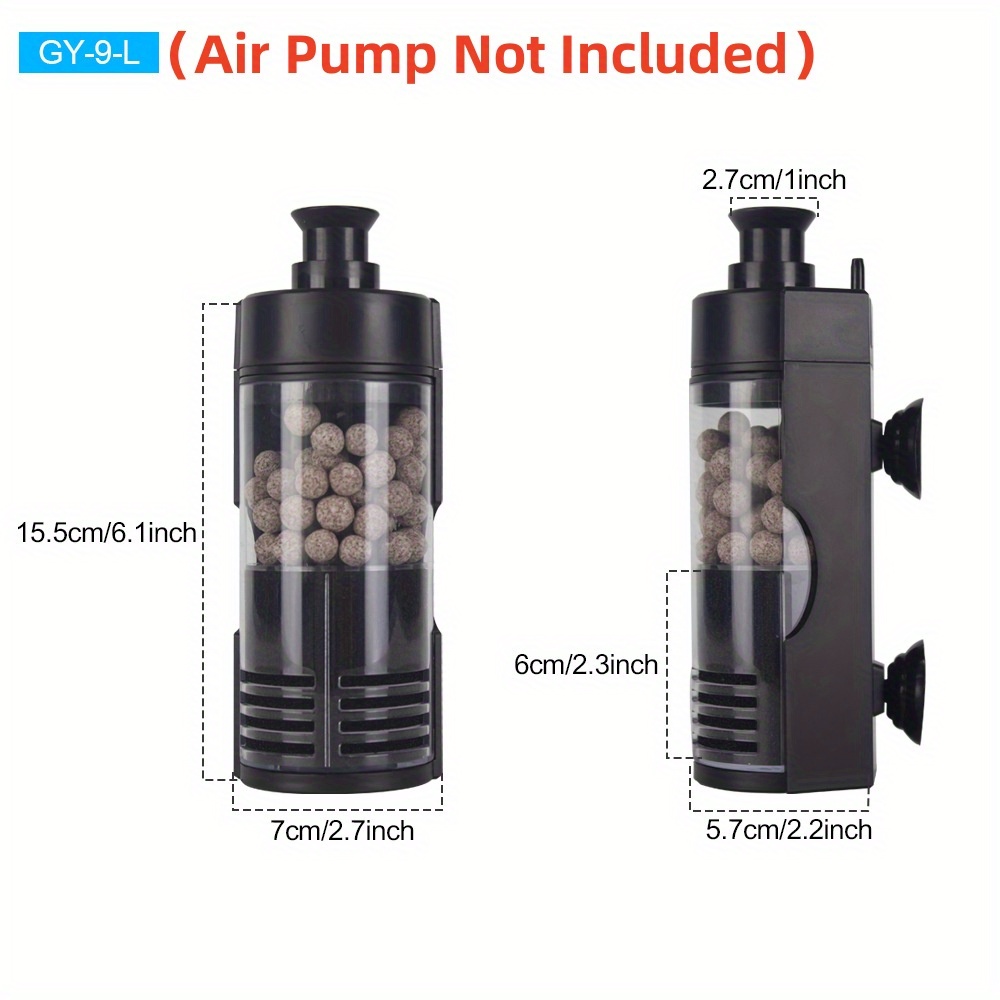 コンパクトな壁掛けバイオスポンジフィルター - 静かで効率的 - Reef Tank Filter のレビューと価格