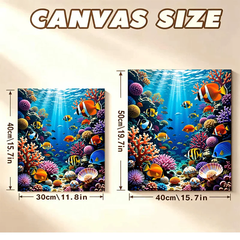 プロのアーティスト向け、2D平面の大人向け初心者向け塗り絵キ - Marine Coral のレビューと価格