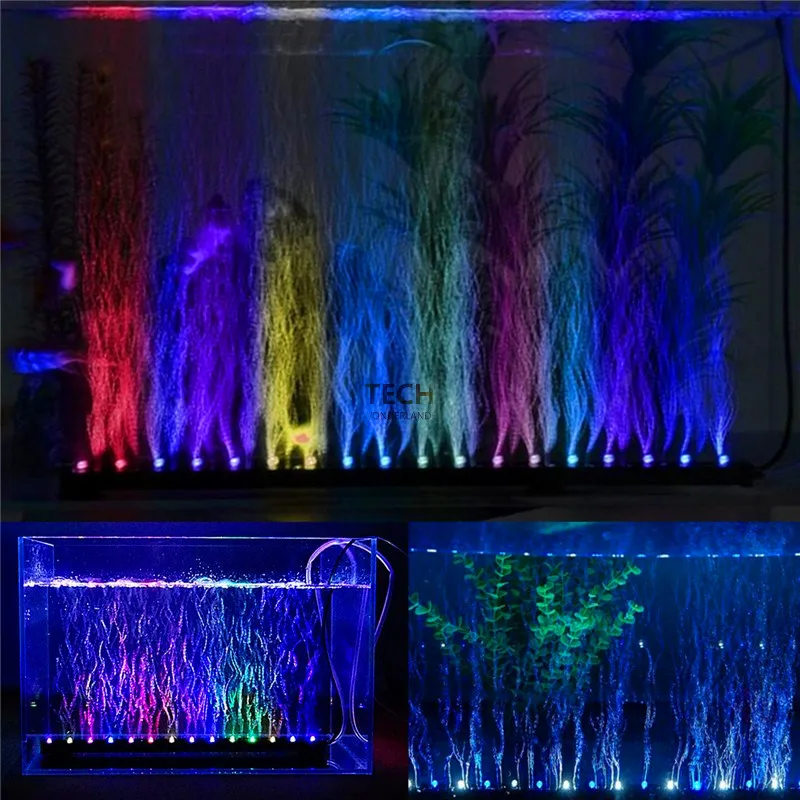 水族館の水槽水中水中気泡変色 LED ライト AC220-2 - Aquarium Marine Lights のレビューと価格