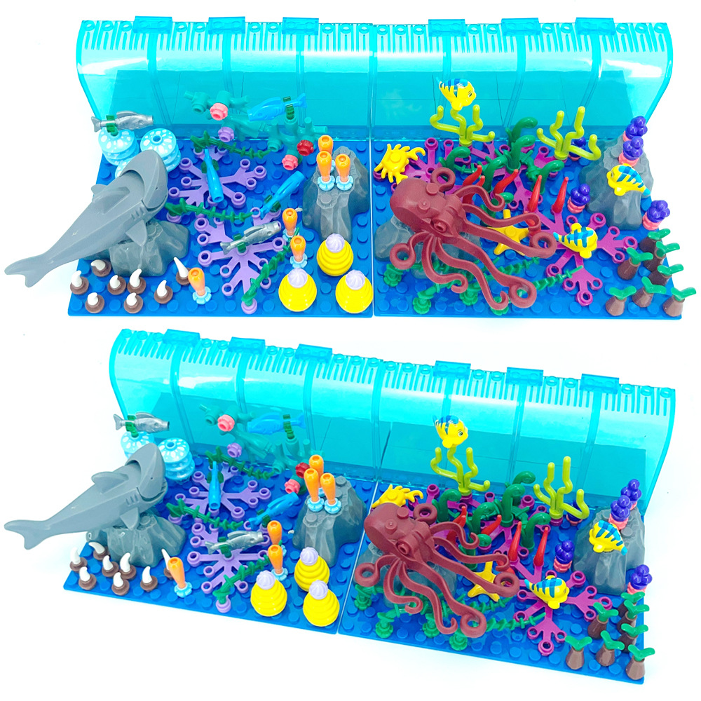 レゴ水族館シーンビルディングブロック海洋動物 MOC アンダ - Aquarium Marine World のレビューと価格