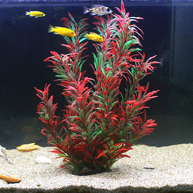 人工水槽50cm,珍しい植物,水族館,偽の竹の葉,水草,プラ - Ocean Aquarium のレビューと価格