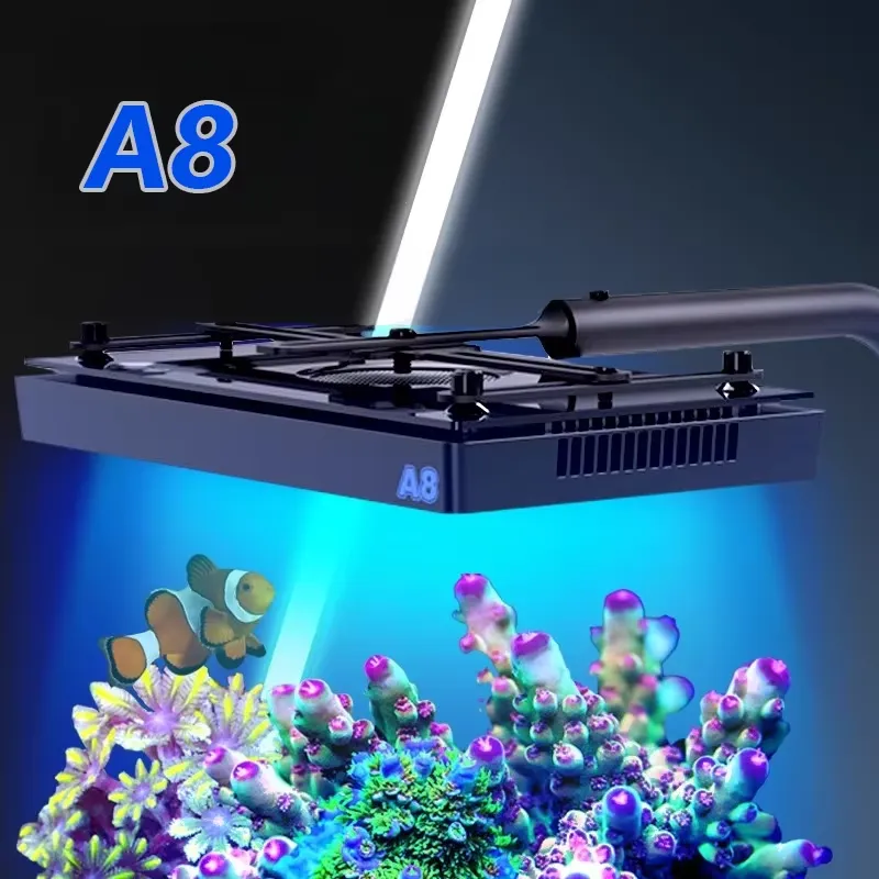 A8SE II Max Blue 240W WiFiアプリ制 - Aquarium Marine Lights のレビューと価格