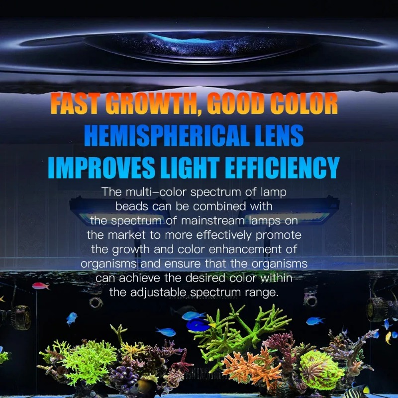 A8Pro II Max サンゴ礁海洋 LED 240W 8 - Reef Lighting のレビューと価格