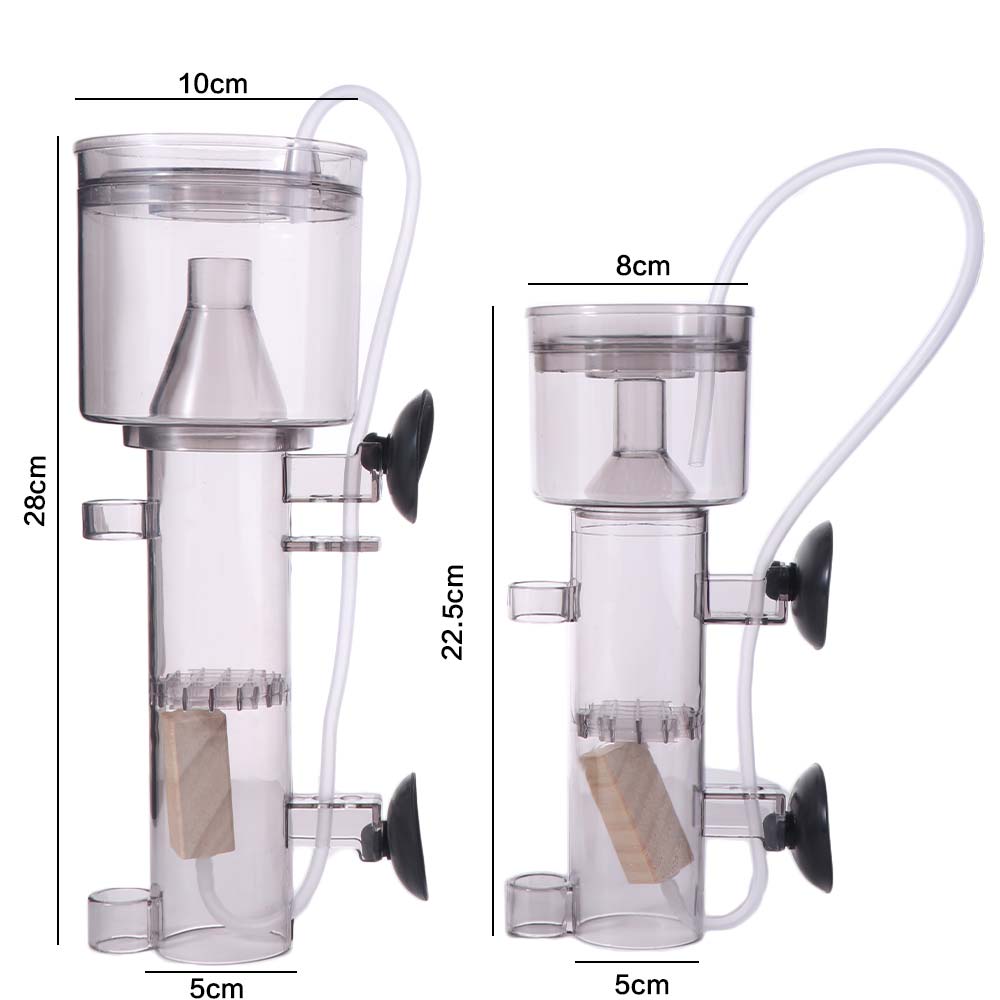 吸盤式水槽プロテインスキマー プラスチック製 木製エアストー - Reef Tank Filter のレビューと価格